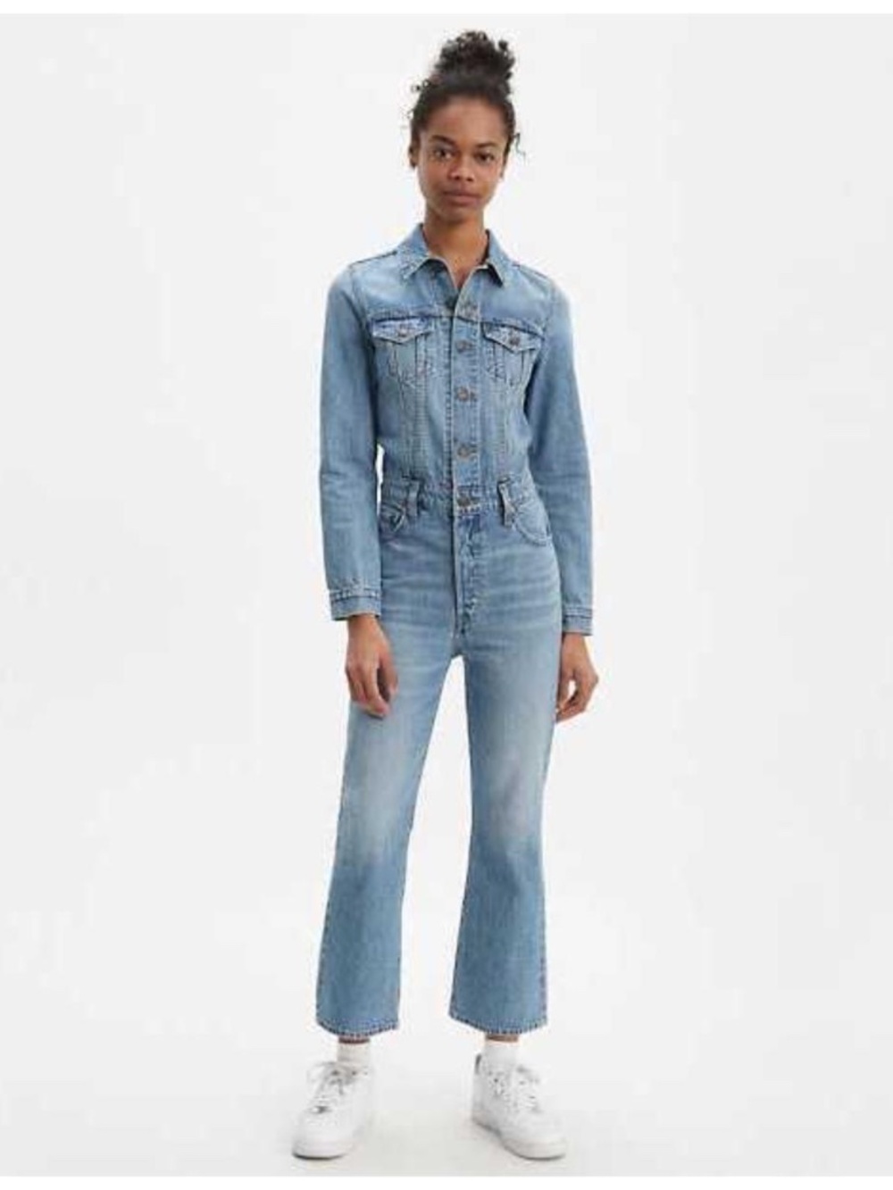 Levi's Kick Flare Denim Jumpsuit